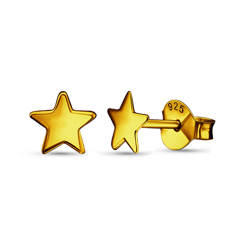 Stargiven – 24k Gold Plated Star Studs
