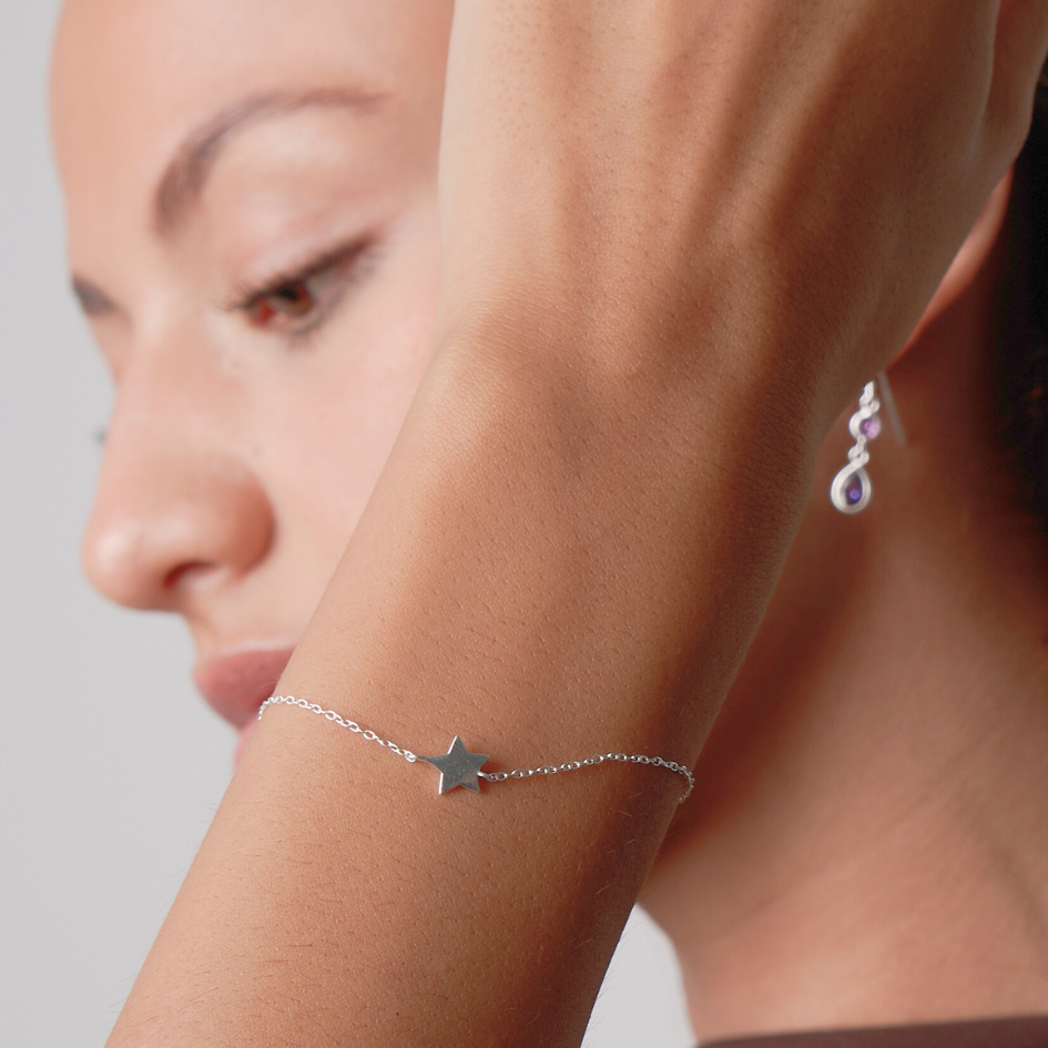 Inner Orbit - Sterling Silver Star Bracelet