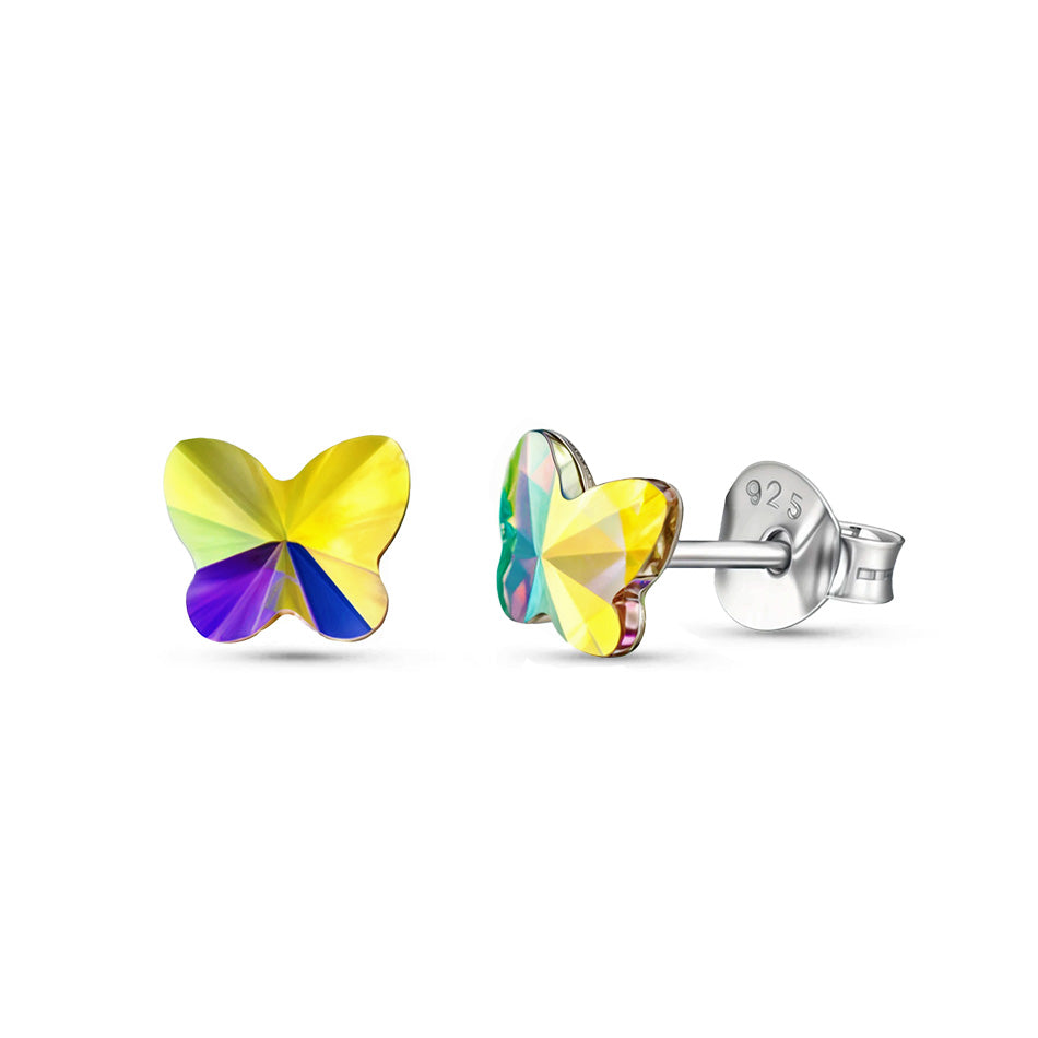 Lightwing – Sterling Silver Butterfly Studs