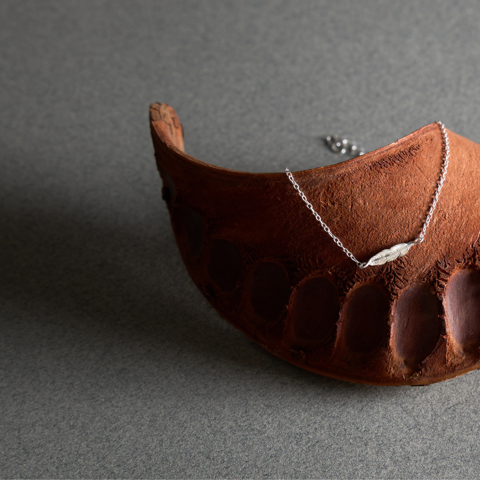 Weightless Heart - Sterling Silver Feather Bracelet