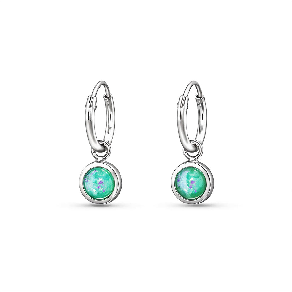Ocean Kept – Tiny Sterling Silver Huggie Hoops Earrings