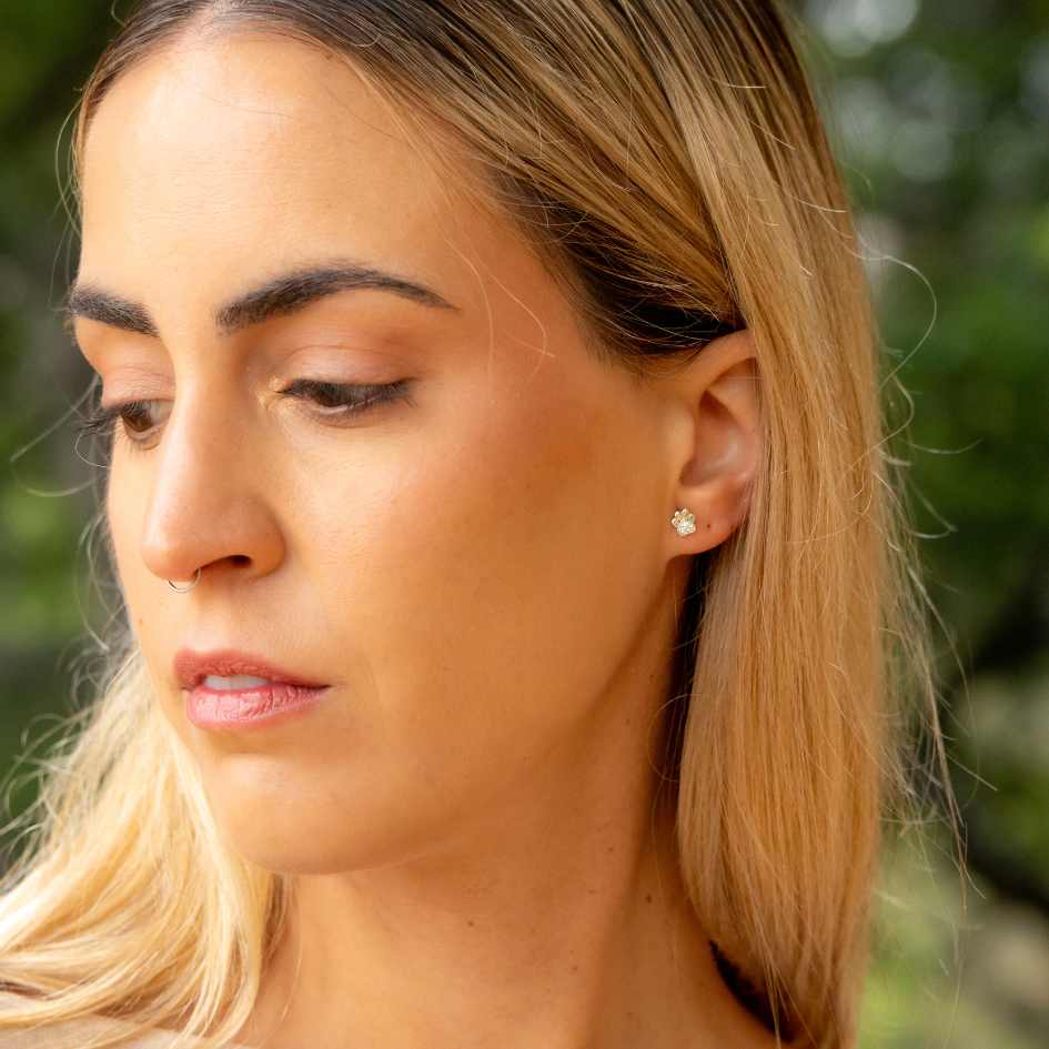 Always With Me – Sterling Silver Paw Studs