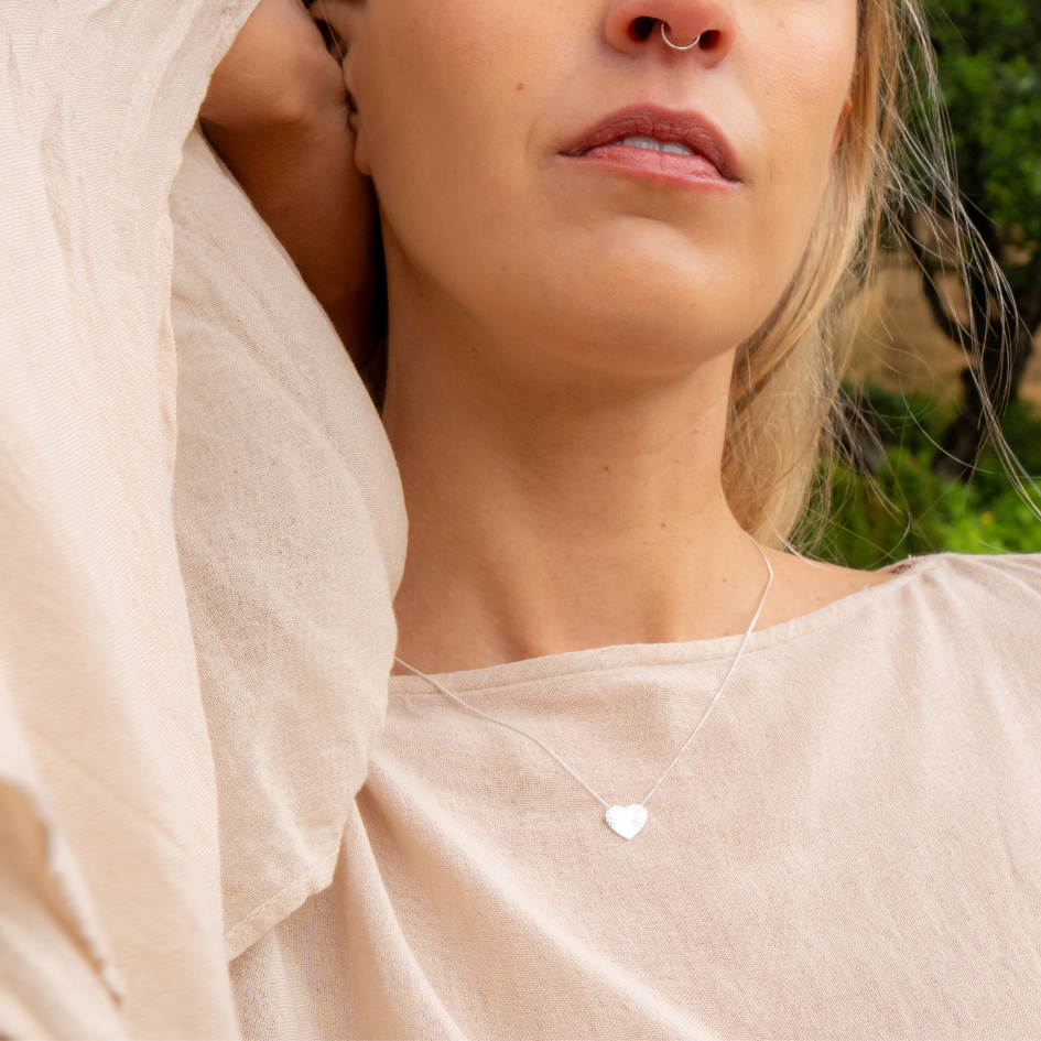 The Light Within – Sterling Silver Heartburst Necklace