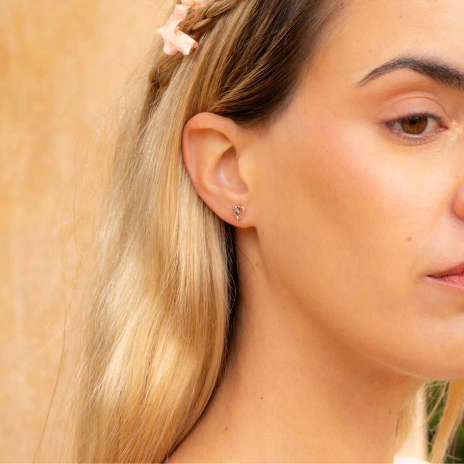 Strength & Grace Set – Sterling Silver Horse in Heart Jewellery