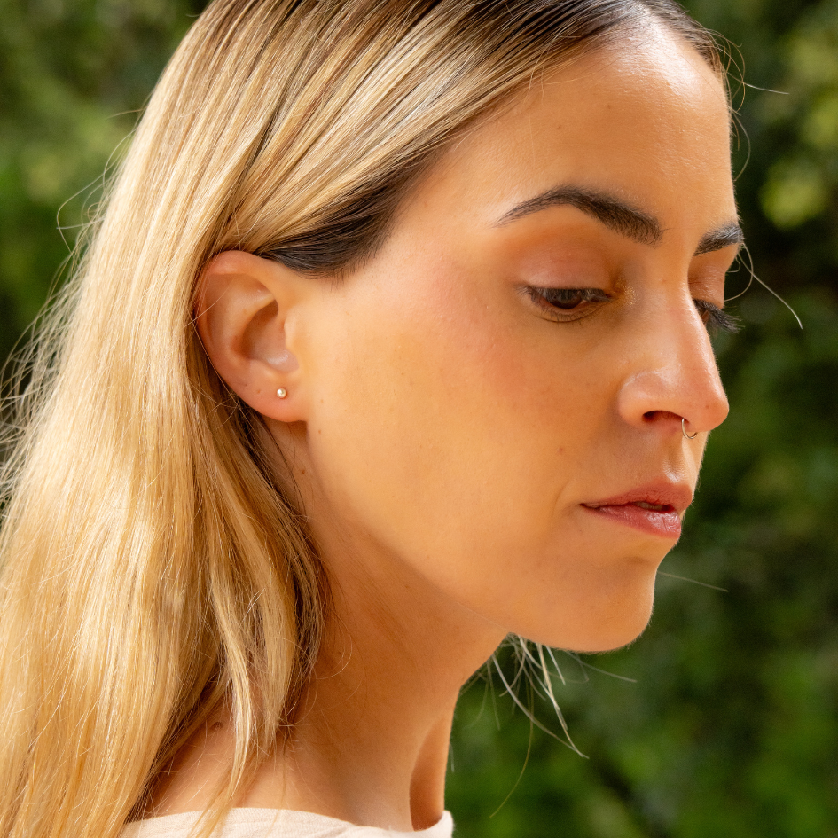 Minimalist – Sterling Silver Ball Studs