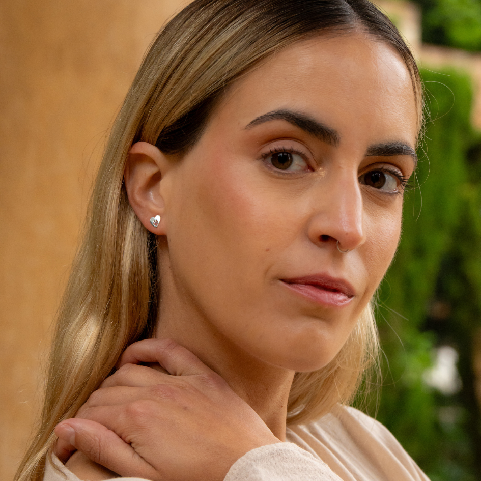 Heartbond – Sterling Silver Paw Studs