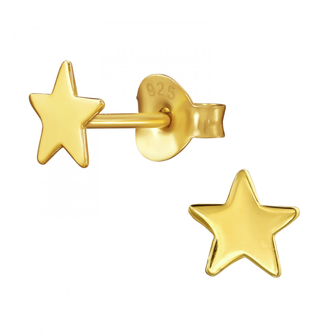 You're a Star Stud Earrings 24k Gold Plated Sterling Silver