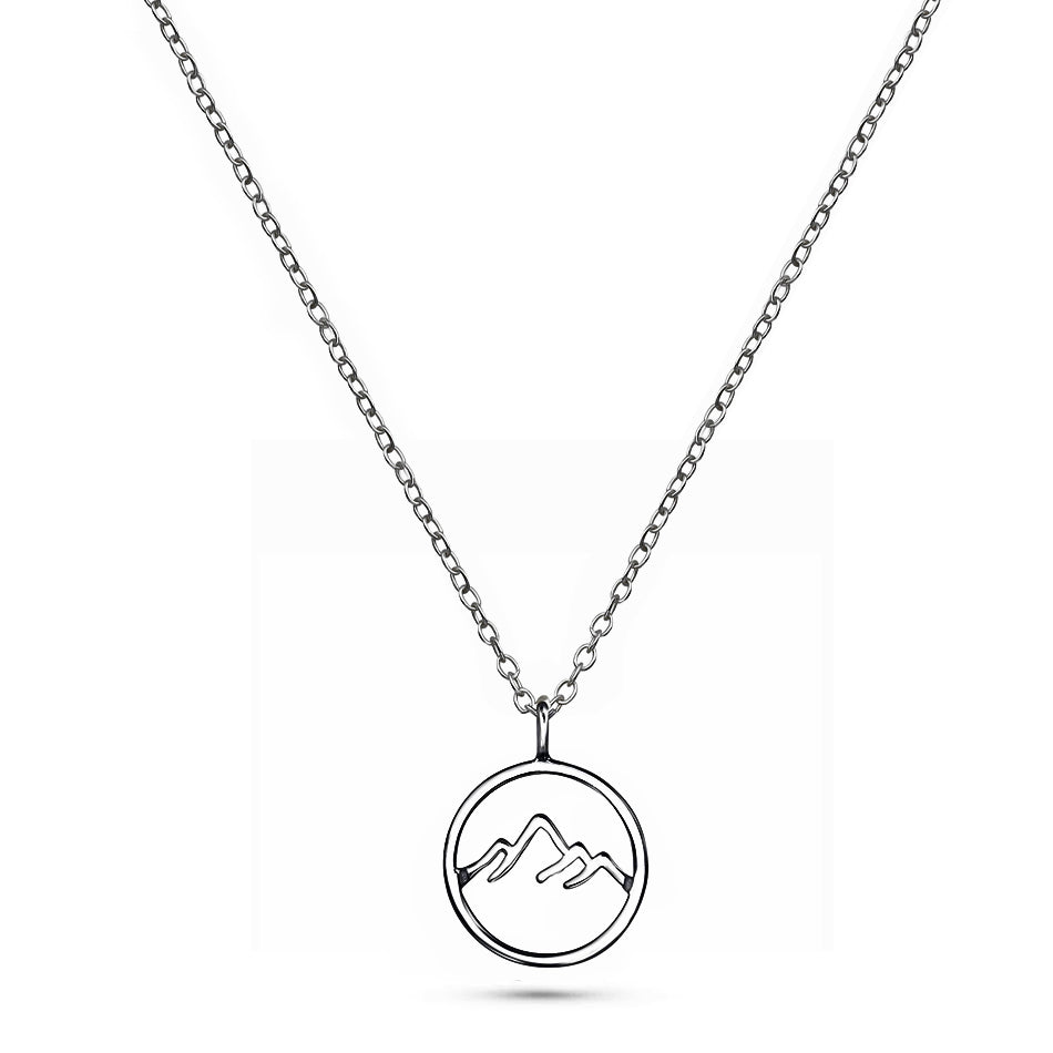 Still I Rise – Sterling Silver Mountain Necklace