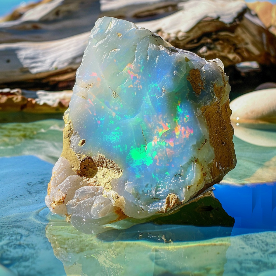 Afterlight – Genuine Opal Necklace
