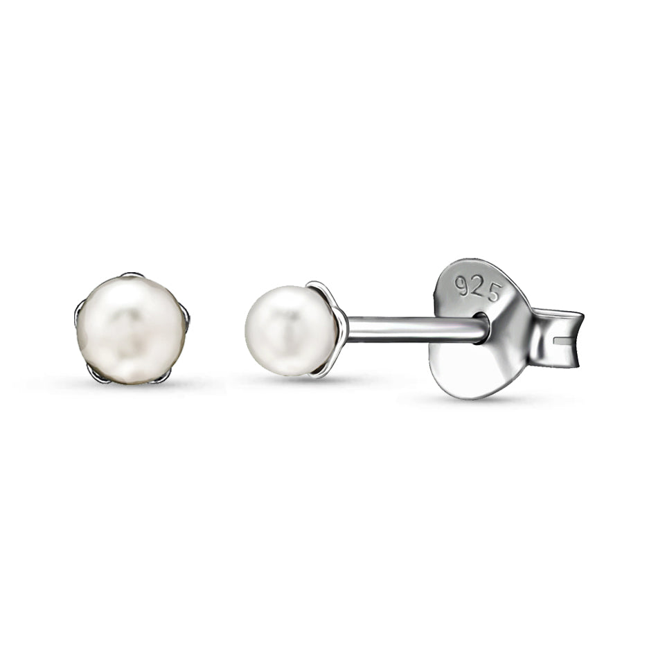 Whisper Pearl – Sterling Silver Studs